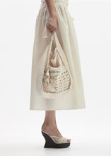 Load image into Gallery viewer, Crochet tote in cream