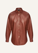Load image into Gallery viewer, AW25 LEATHER 19 SHIRT BORDEAUX