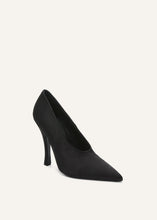 Load image into Gallery viewer, AW25 PUMPS BLACK SATIN