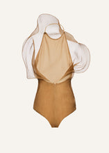 Load image into Gallery viewer, Silk organza bodysuit in beige