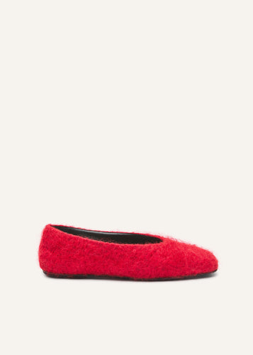 AW25 BALLET FLATS LOOM RED