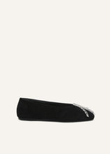 Load image into Gallery viewer, AW25 BALLET FLATS VELVET BLACK
