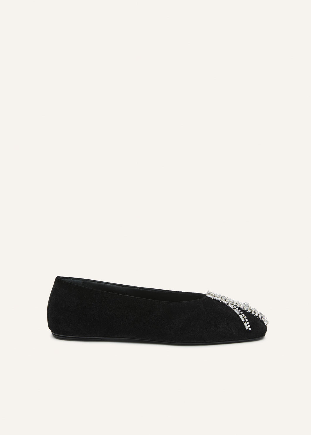 AW25 BALLET FLATS VELVET BLACK