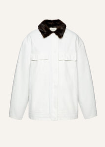 AW25 DENIM 01 JACKET WHITE
