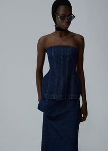AW25 DENIM 07 CORSET NAVY