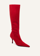 Load image into Gallery viewer, AW25 HIGH BOOTS SUEDE RED
