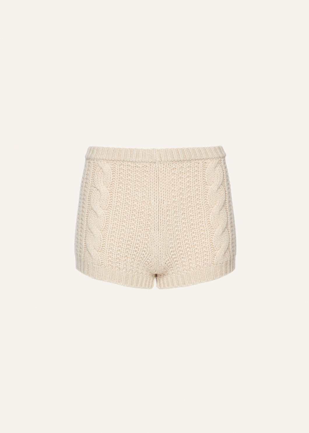AW25 KNITWEAR 02 SHORTS BEIGE
