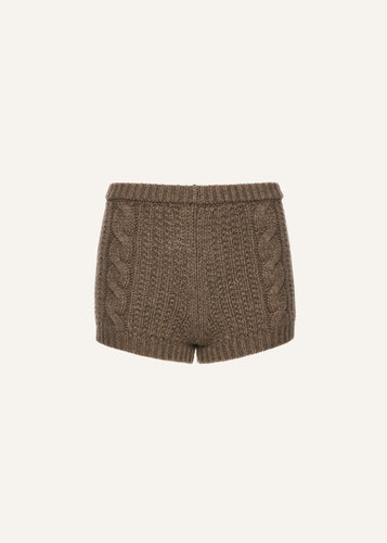 AW25 KNITWEAR 02 SHORTS BROWN