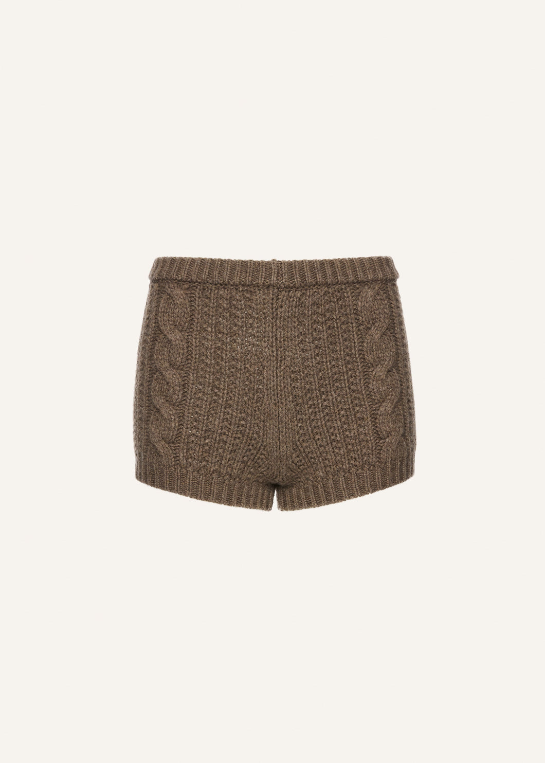 AW25 KNITWEAR 02 SHORTS BROWN