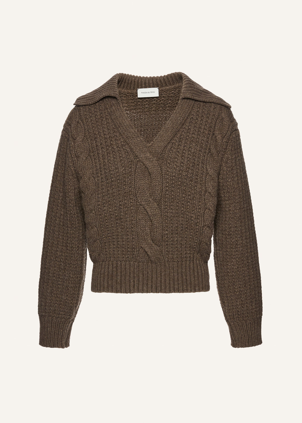 AW25 KNITWEAR 03 SWEATER BROWN