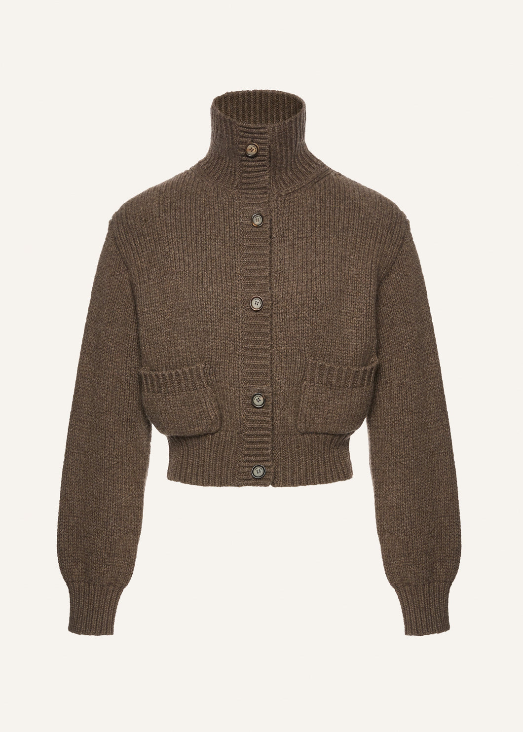 AW25 KNITWEAR 06 CARDIGAN BROWN