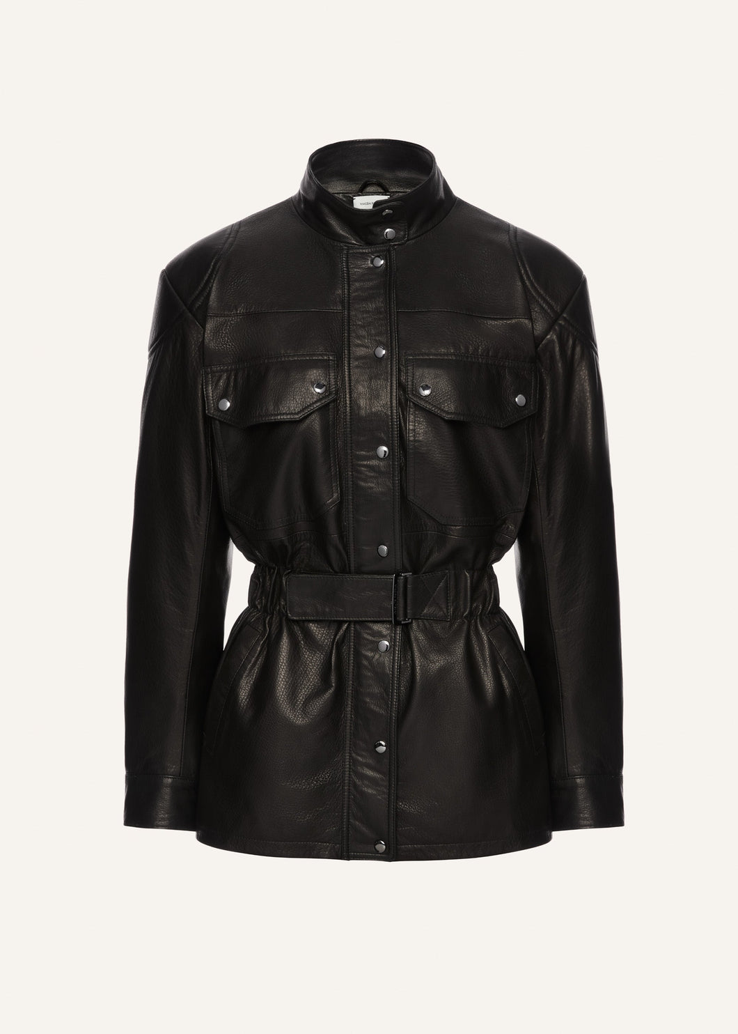 AW25 LEATHER 01 JACKET BLACK