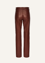 Load image into Gallery viewer, AW25 LEATHER 07 PANTS BORDEAUX
