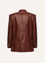 Load image into Gallery viewer, AW25 LEATHER 17 BLAZER BORDEAUX
