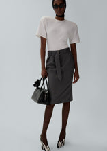 Load image into Gallery viewer, Ribbed short sleeve bodysuit in cream
