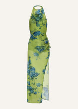 Load image into Gallery viewer, PF25 DRESS 18 GREEN PRINT
