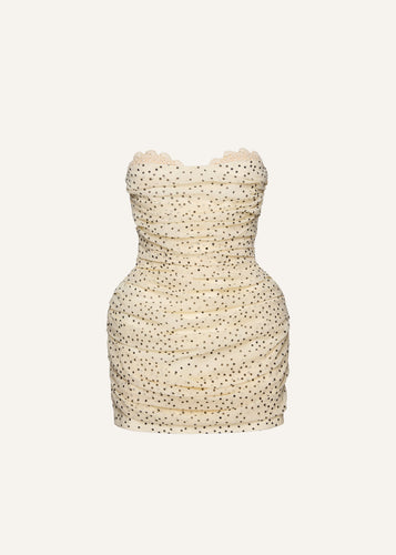 PF25 DRESS 27 CREAM DOTS