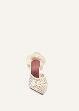 Load image into Gallery viewer, PF25 HEEL MULES CROCHET CREAM
