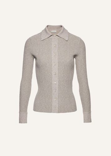 PF25 KNITWEAR 21 CARDIGAN GREY