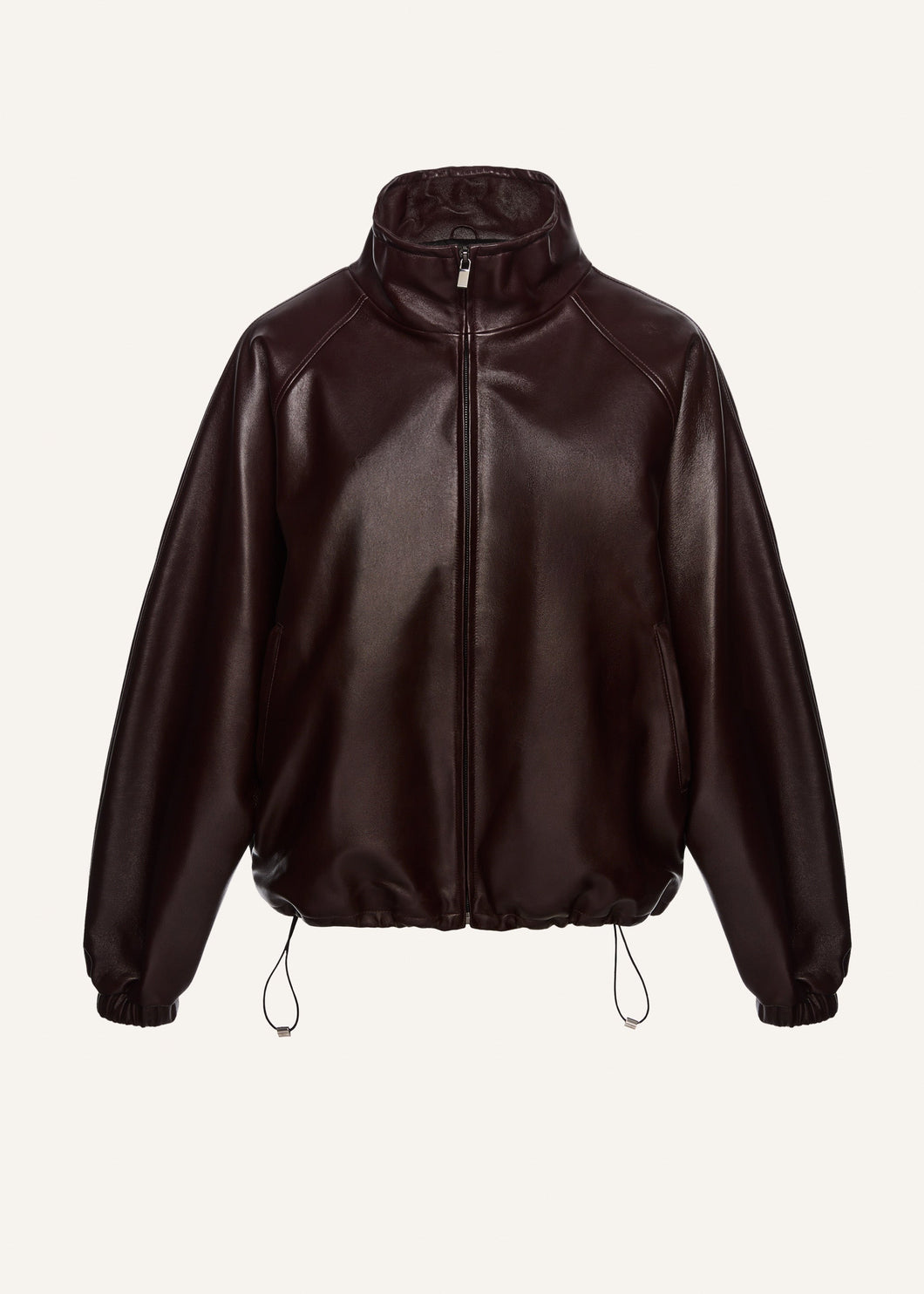 PF25 LEATHER 08 JACKET BURGUNDY