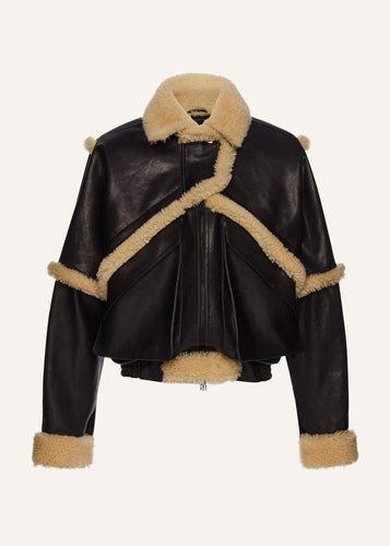 PF25 LEATHER 10 JACKET NAVY