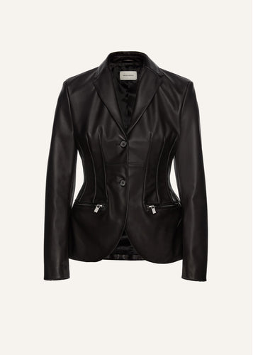 PF25 LEATHER 14 BLAZER BLACK