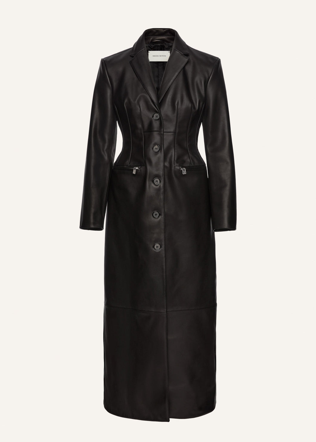 PF25 LEATHER 15 COAT BLACK