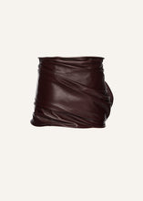 Load image into Gallery viewer, PF25 LEATHER 17 SKIRT BURGUNDY
