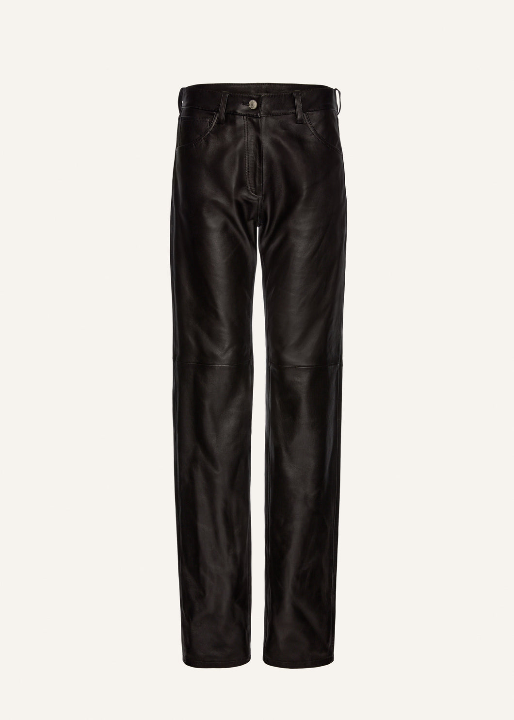 PF25 LEATHER 18 PANTS BLACK