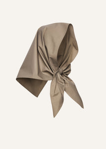 Cotton head scarf in grey