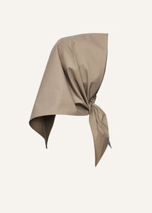 Cotton head scarf in grey