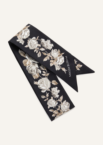 PF25 SCARF 07 BLACK PRINT