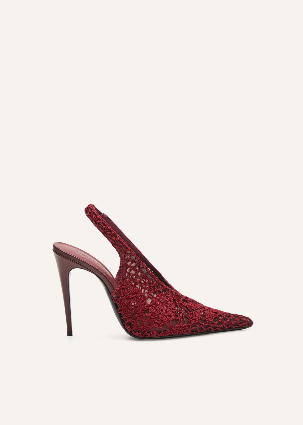 PF25 SLINGBACK CROCHET BURGUNDY