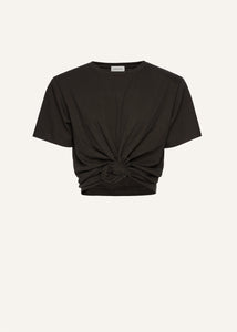 Knotted t-shirt in grey