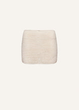 Load image into Gallery viewer, Crochet mini skirt in cream

