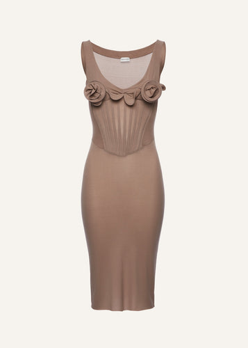 RE25 DRESS 23 BEIGE