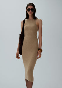 RE25 KNITWEAR 01 DRESS BEIGE