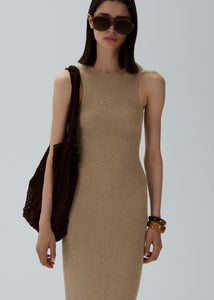 RE25 KNITWEAR 01 DRESS BEIGE