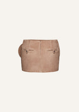 Load image into Gallery viewer, RE25 LEATHER 18 SKIRT BEIGE
