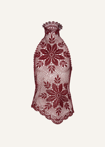 SS25 CROCHET 02 TOP BORDEAUX
