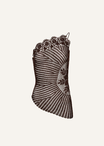 SS25 CROCHET 04 TOP BROWN