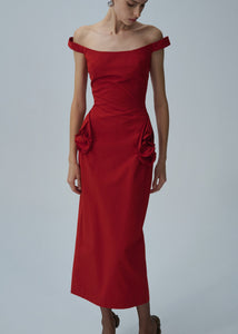 SS25 DRESS 28 RED