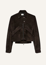 Load image into Gallery viewer, SS25 LEATHER 10 JACKET BROWN SUEDE
