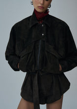 Load image into Gallery viewer, SS25 LEATHER 10 JACKET BROWN SUEDE
