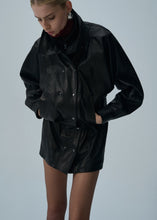 Load image into Gallery viewer, SS25 LEATHER 13 JACKET BLACK

