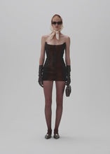 Load and play video in Gallery viewer, RE25 LEATHER 04 DRESS BROWN
