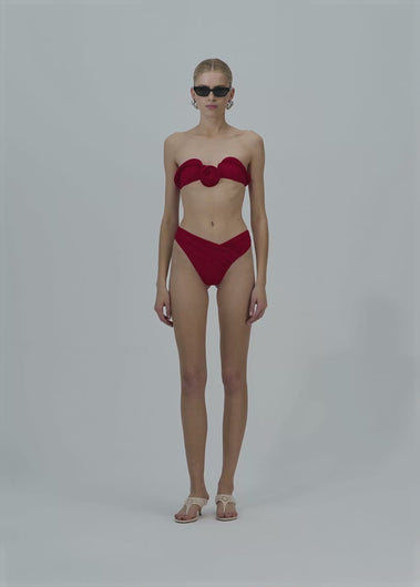 PF25 SWIM BRA 03 RED