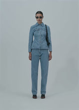 Load and play video in Gallery viewer, PF25 DENIM 08 JACKET LIGHT BLUE
