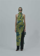 Load and play video in Gallery viewer, PF25 DRESS 18 GREEN PRINT
